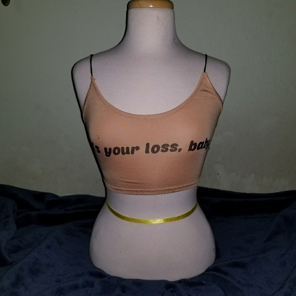 "It's your loss baby" crop top - Picture 3 of 4